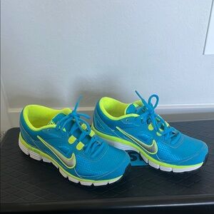 Nike Blue and Yellow Sneakers Vibrant